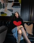 Slouchy Heart Pullover