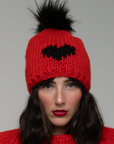 HEART Toque with removable POM