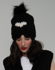 HEART Toque with removable POM
