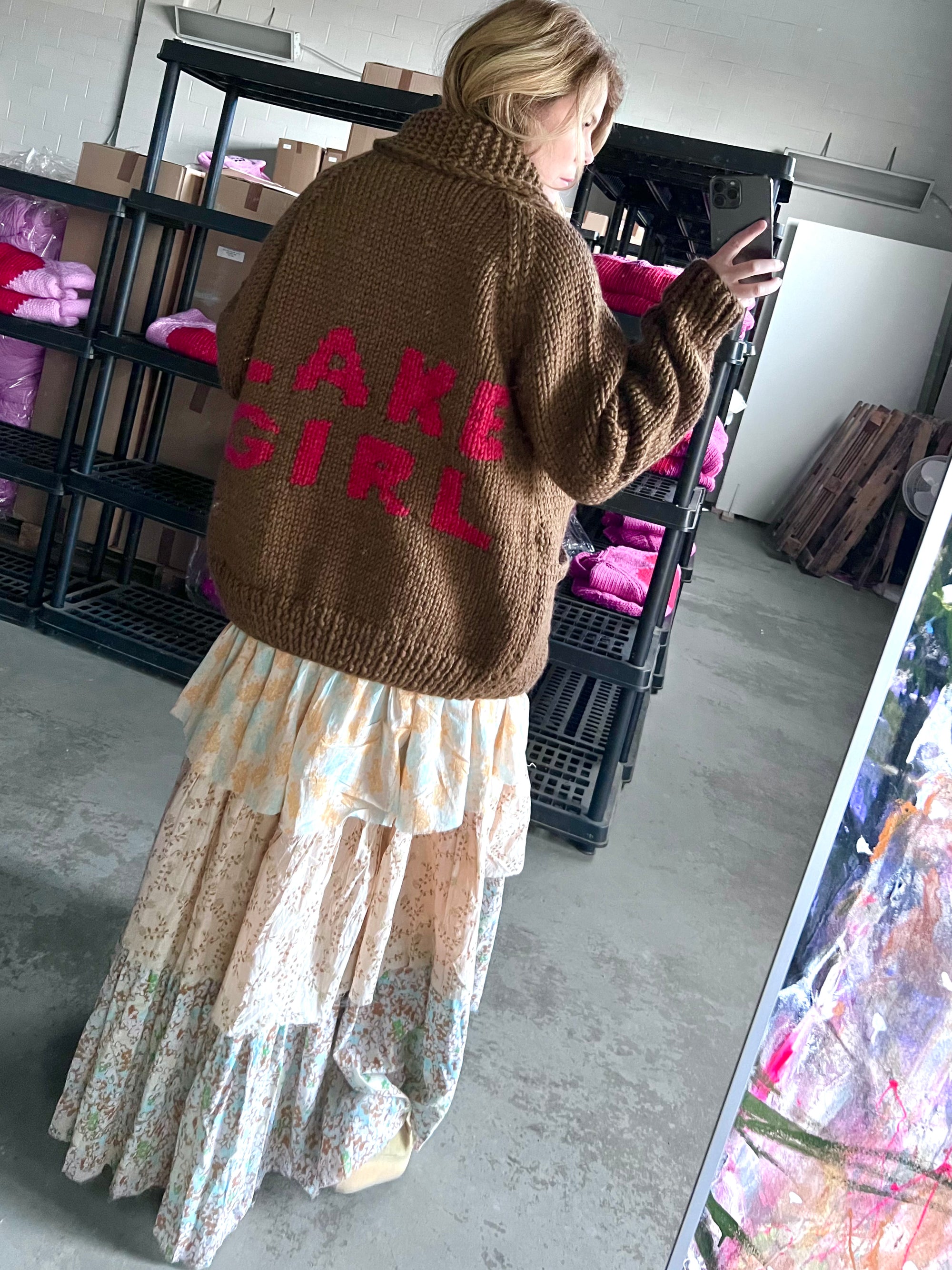 Raspberry Lake Girl Cardi