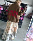 Raspberry Lake Girl Cardi