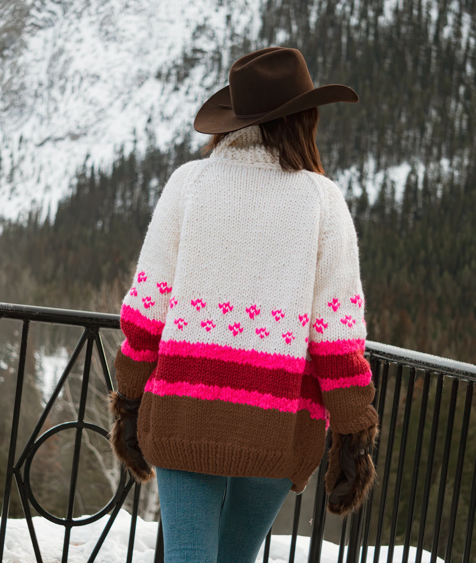 Long Nordic Stripe Cardi