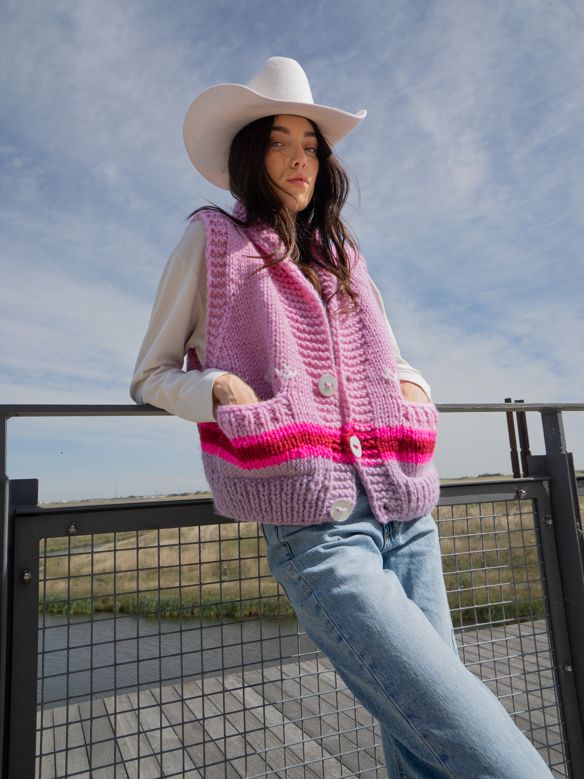 pois knit vest ピンク pois knit vest ピンク pois knit vest ピンク WOMEN'S KNIT VEST