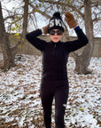 SKI Toque with Removable POM