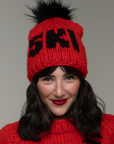 SKI Toque with Removable POM