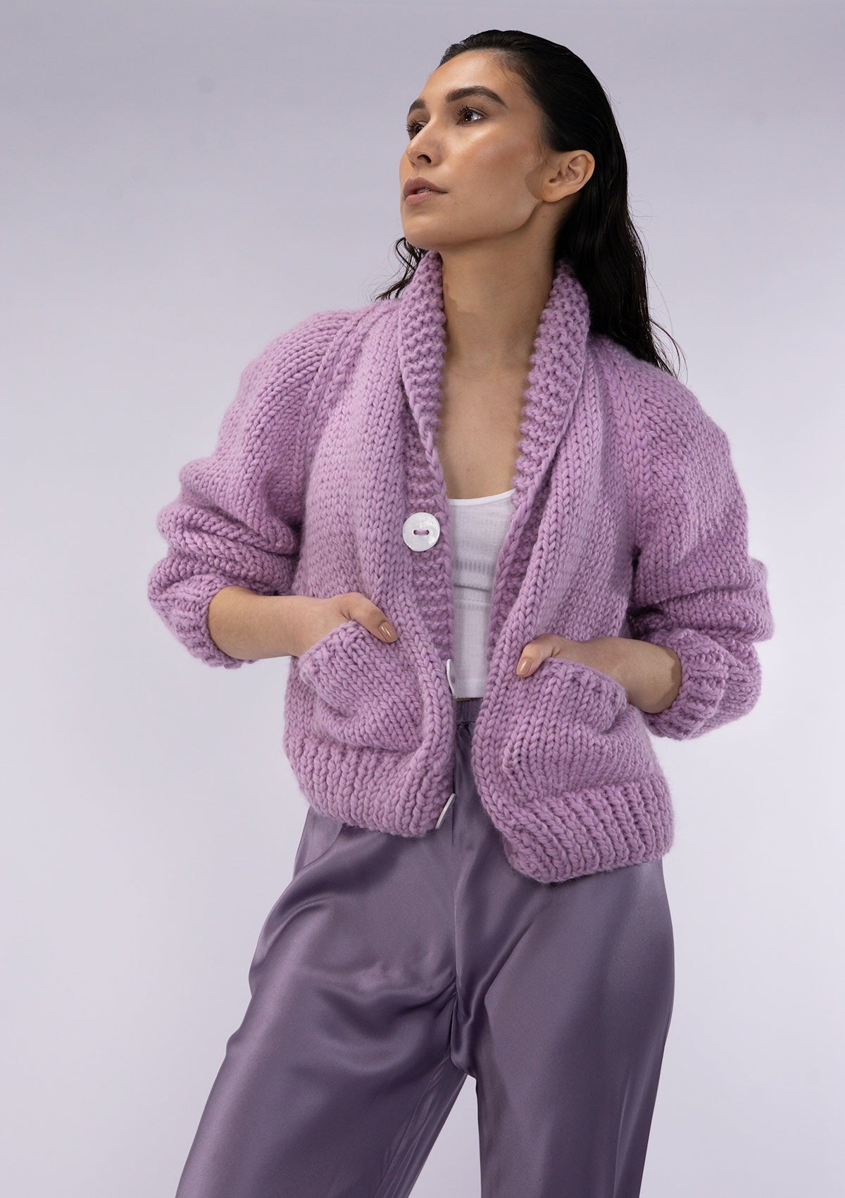 Raspberry Lake Girl Cardi