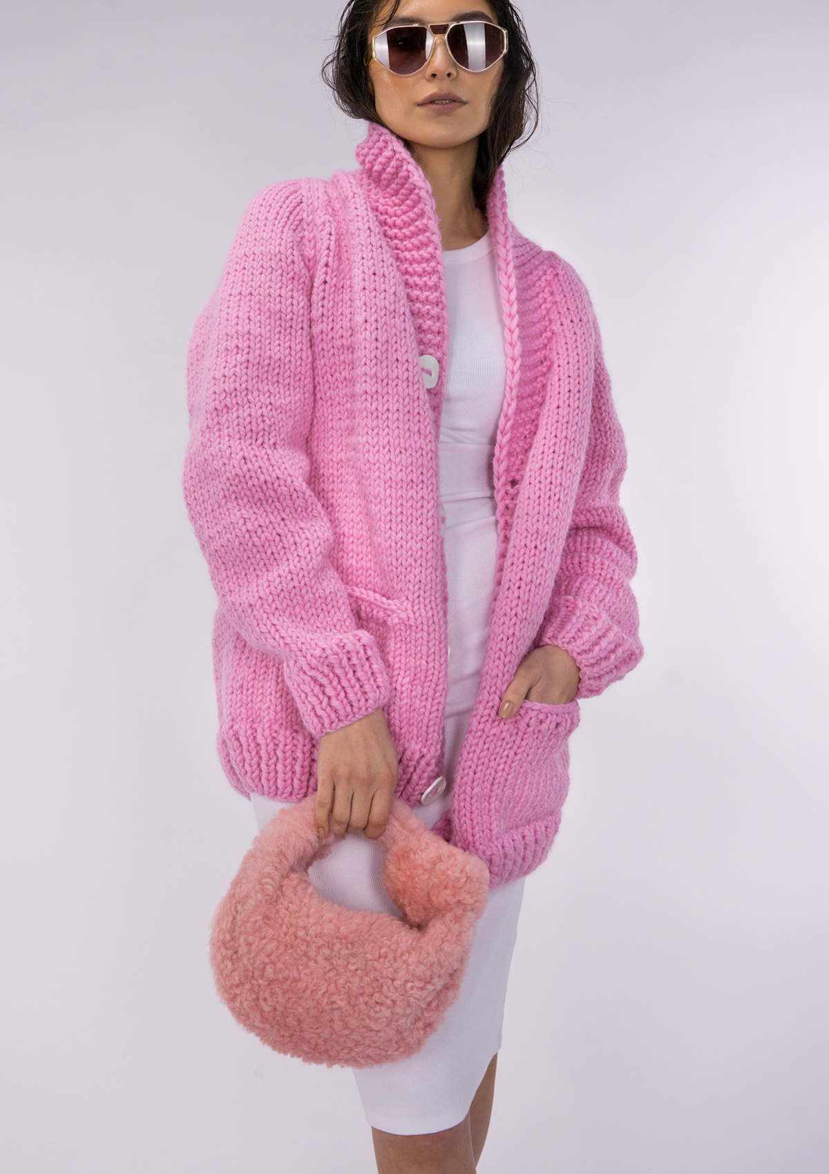 Raspberry Lake Girl Cardi