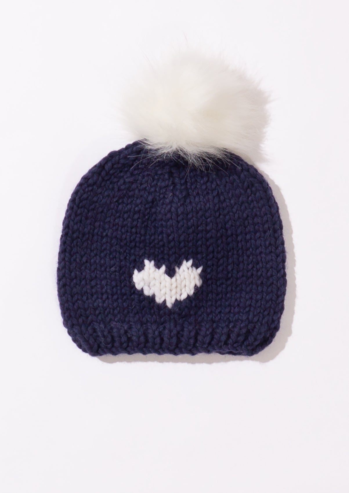 HEART Toque with removable POM