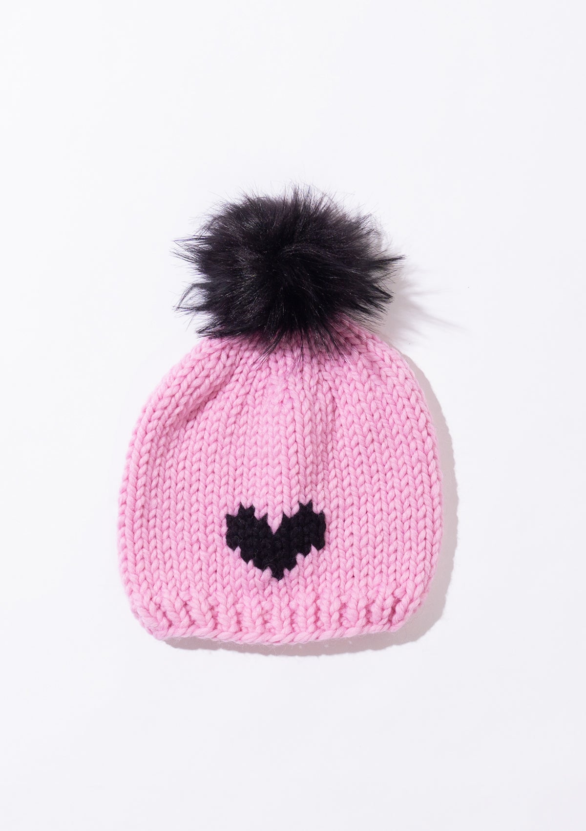 HEART Toque with removable POM