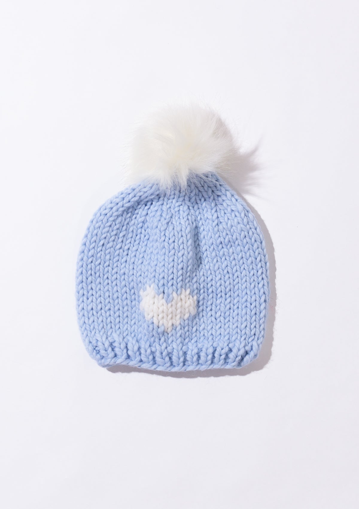 HEART Toque with removable POM