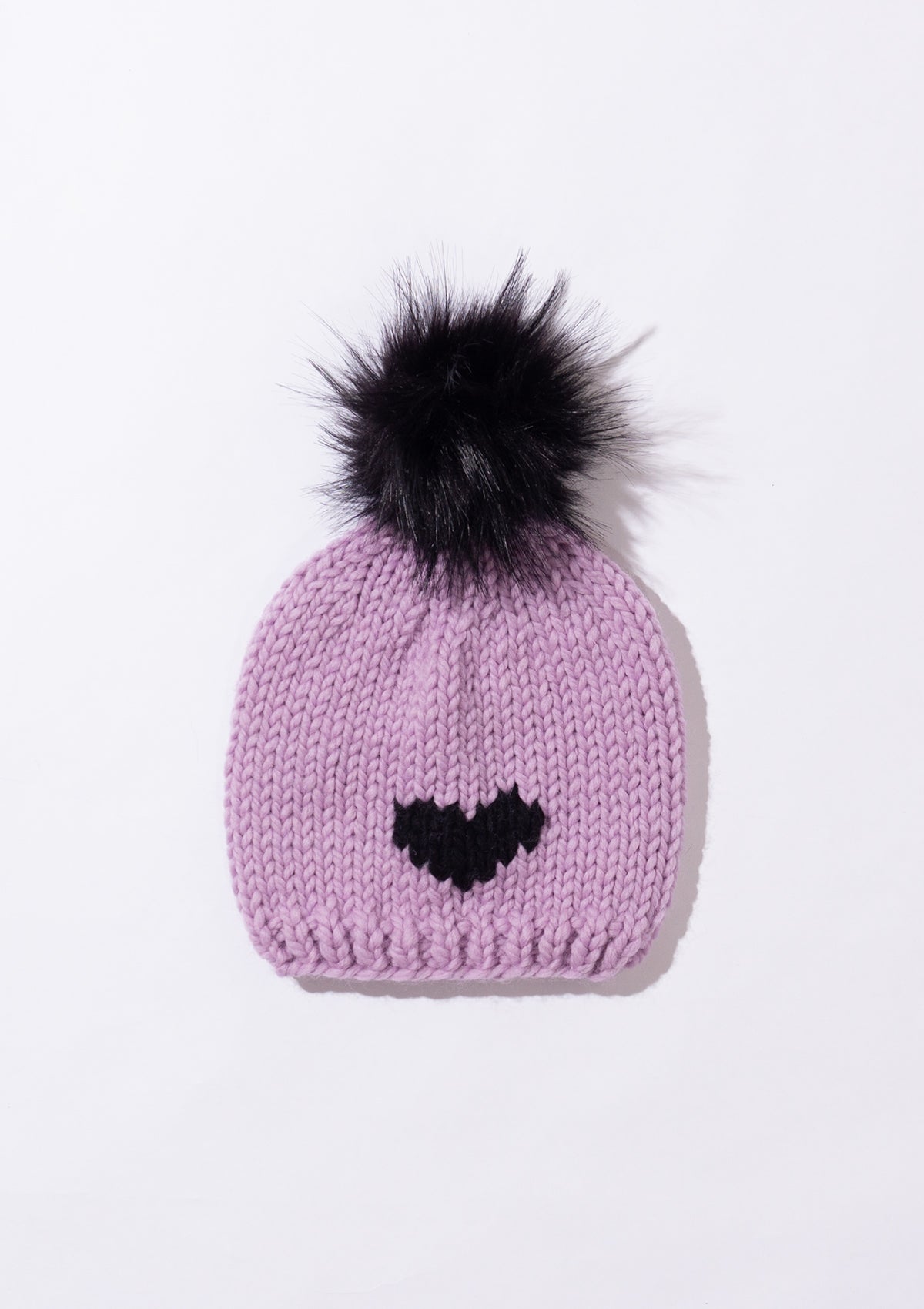 HEART Toque with removable POM