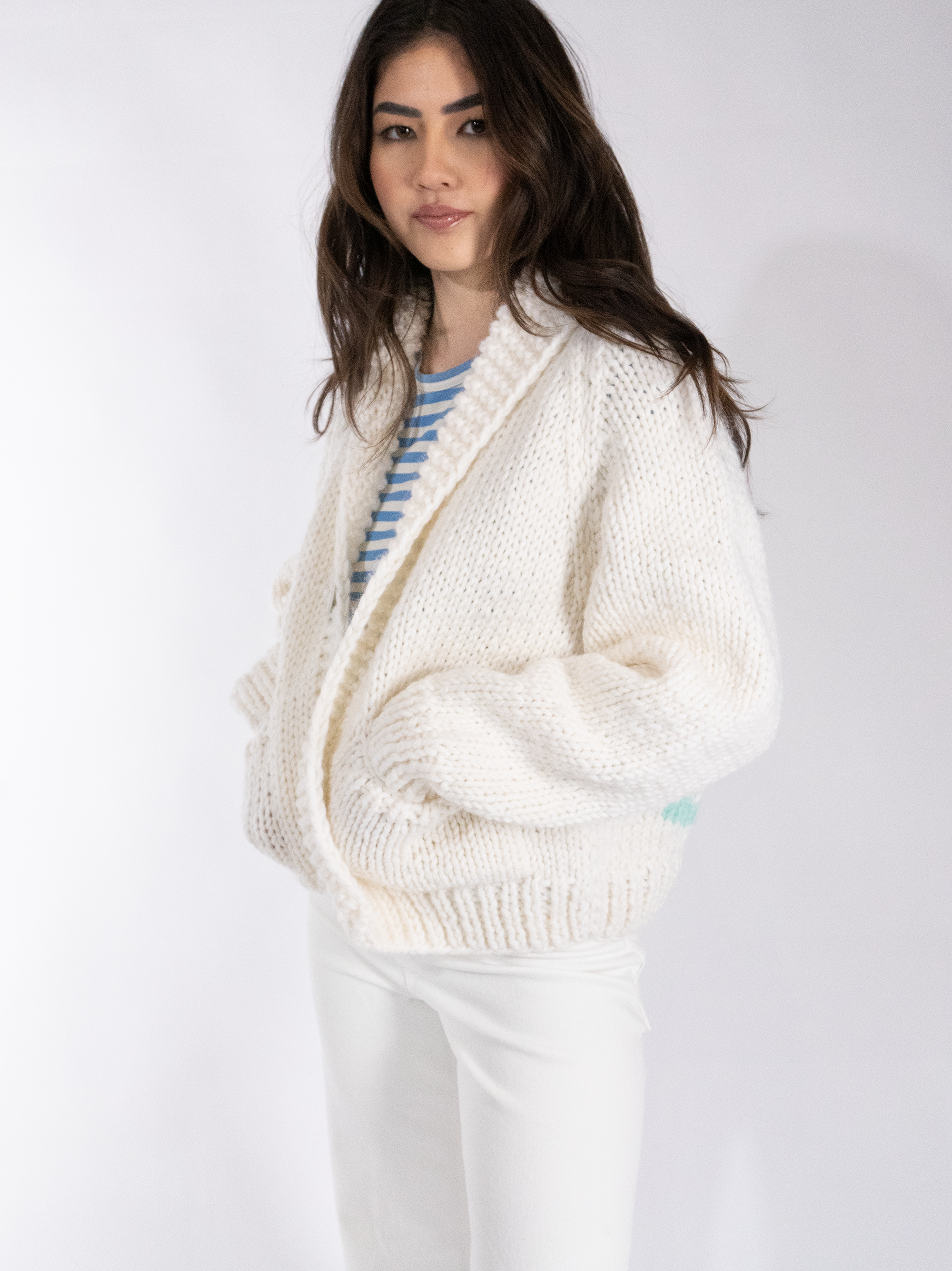 Raspberry Lake Girl Cardi