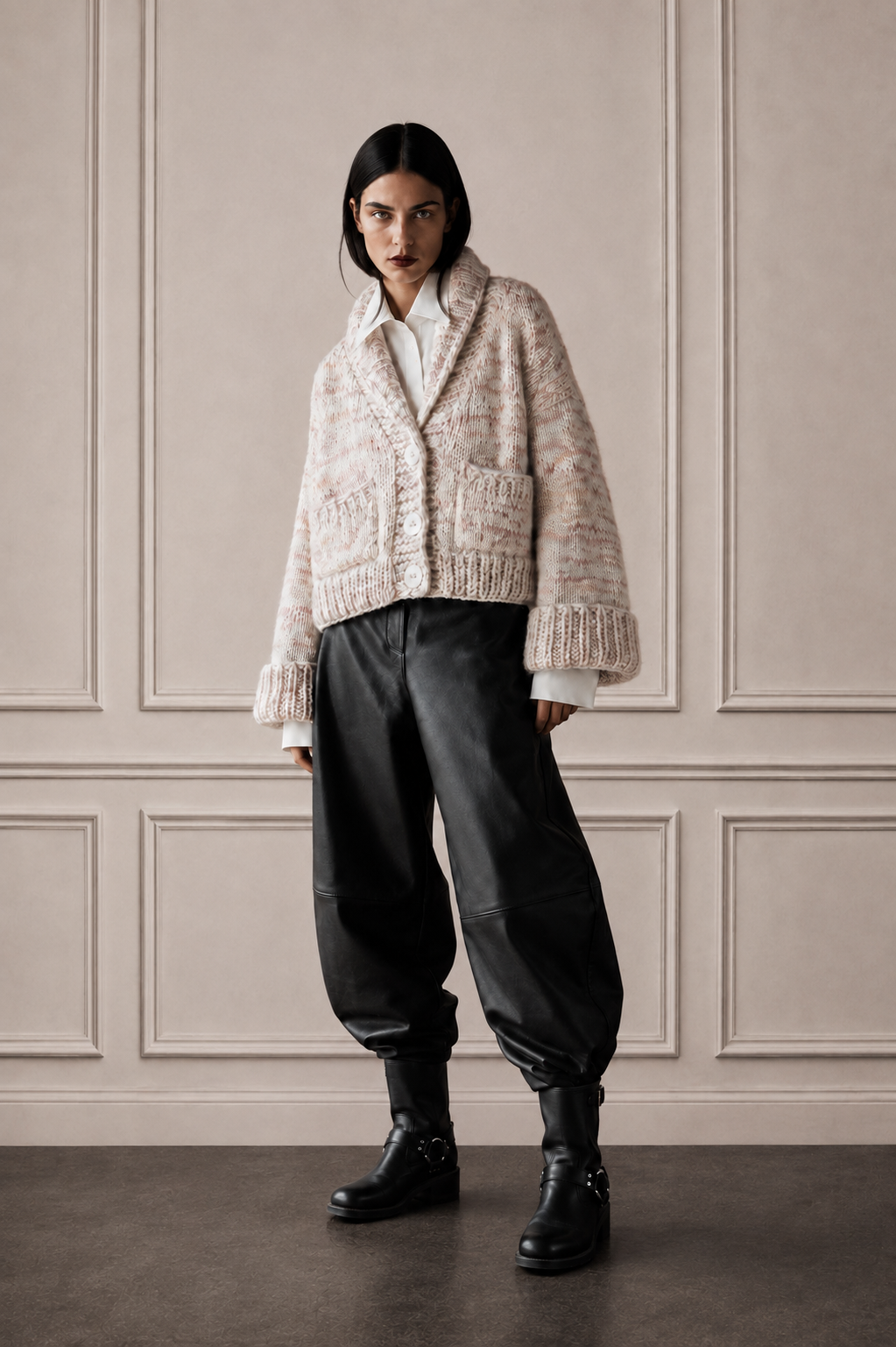 Cropped Slub Jacket