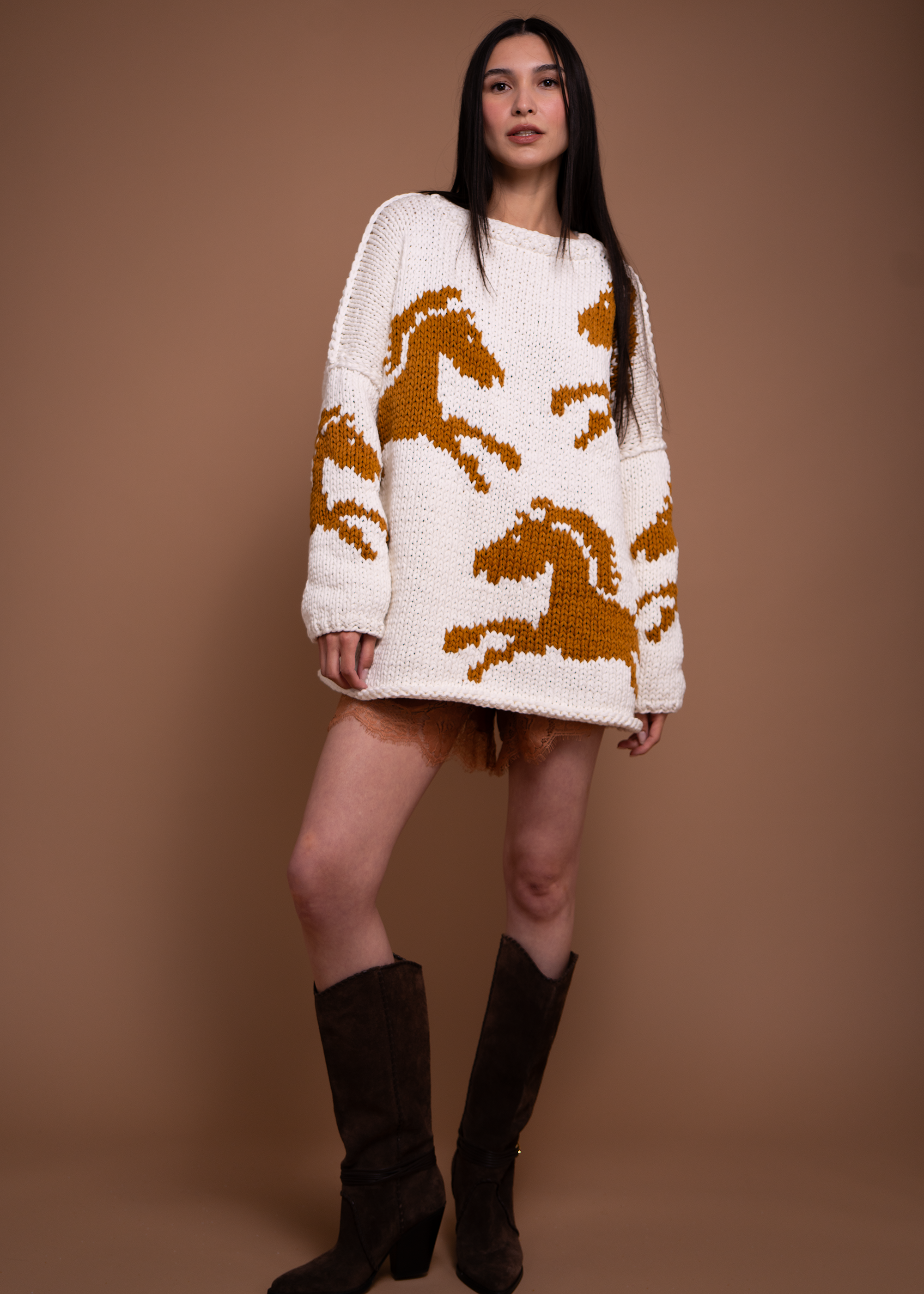 Cotton Wild Horses Pullover