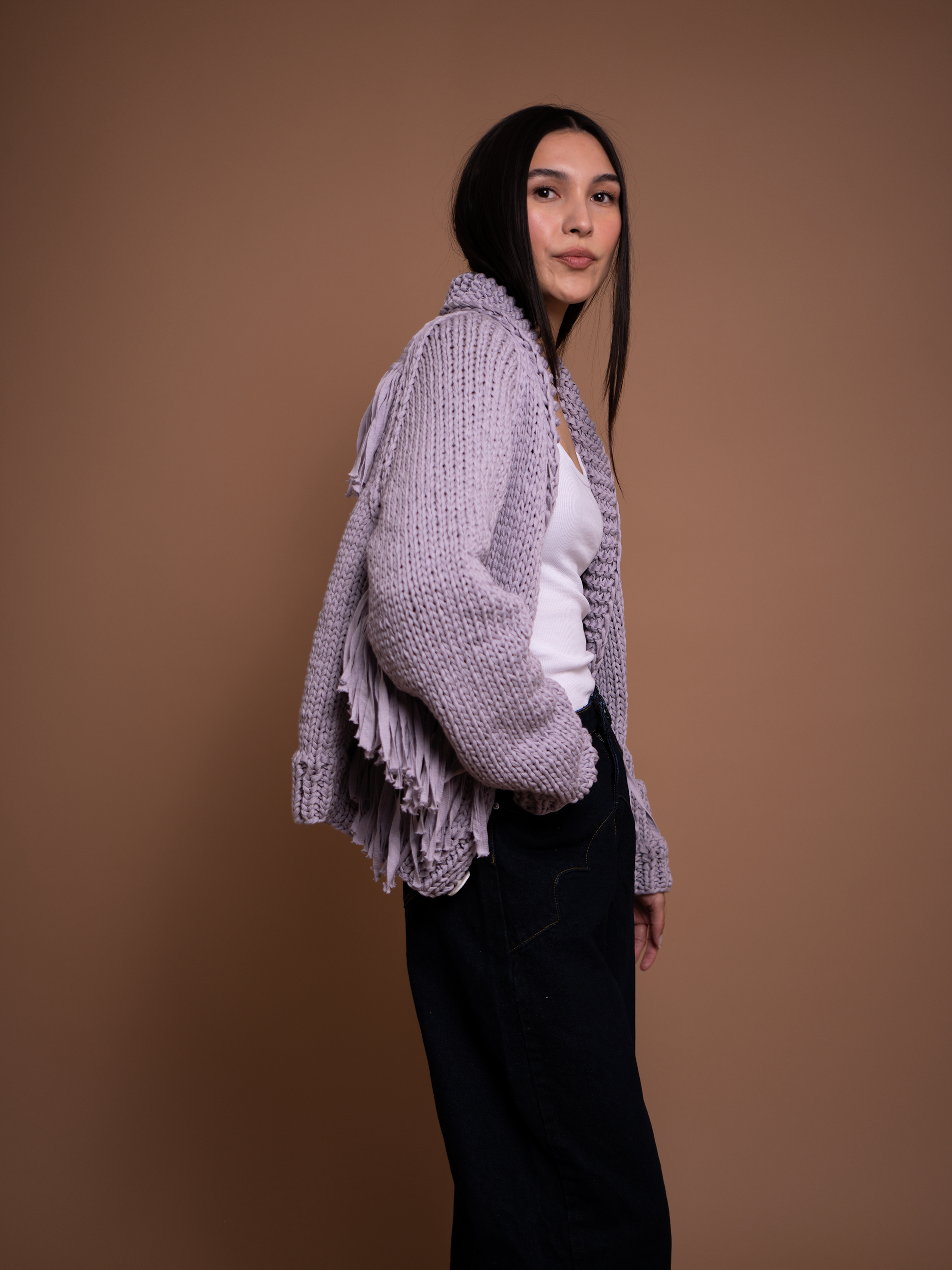 Cotton Fringe Cardi