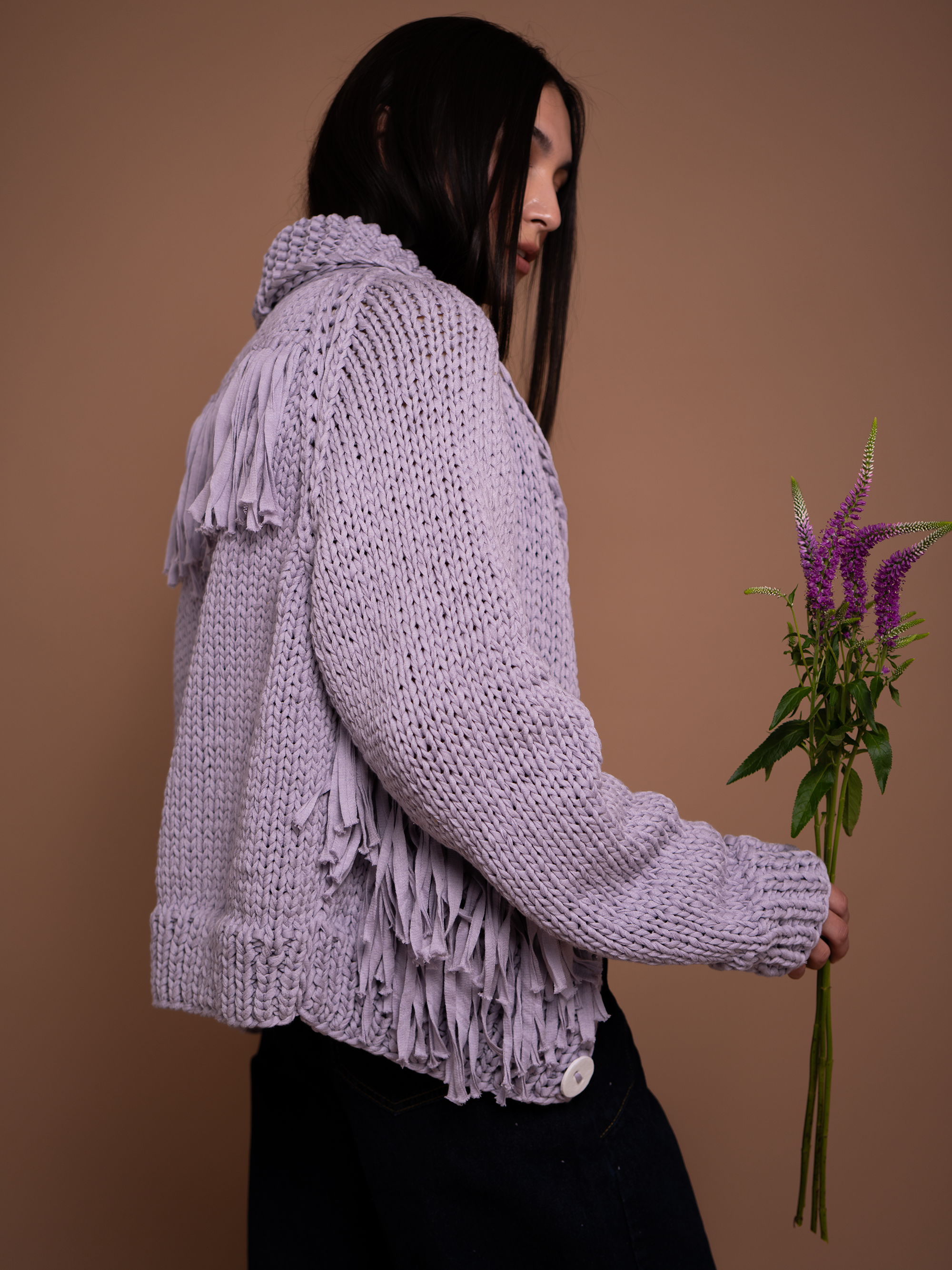Cotton Fringe Cardi