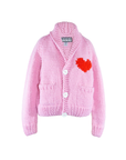 Short Heart Cardi in Bubble Gum/Fiery - GOGO Fast
