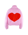 Short Heart Cardi in Bubble Gum/Fiery - GOGO Fast