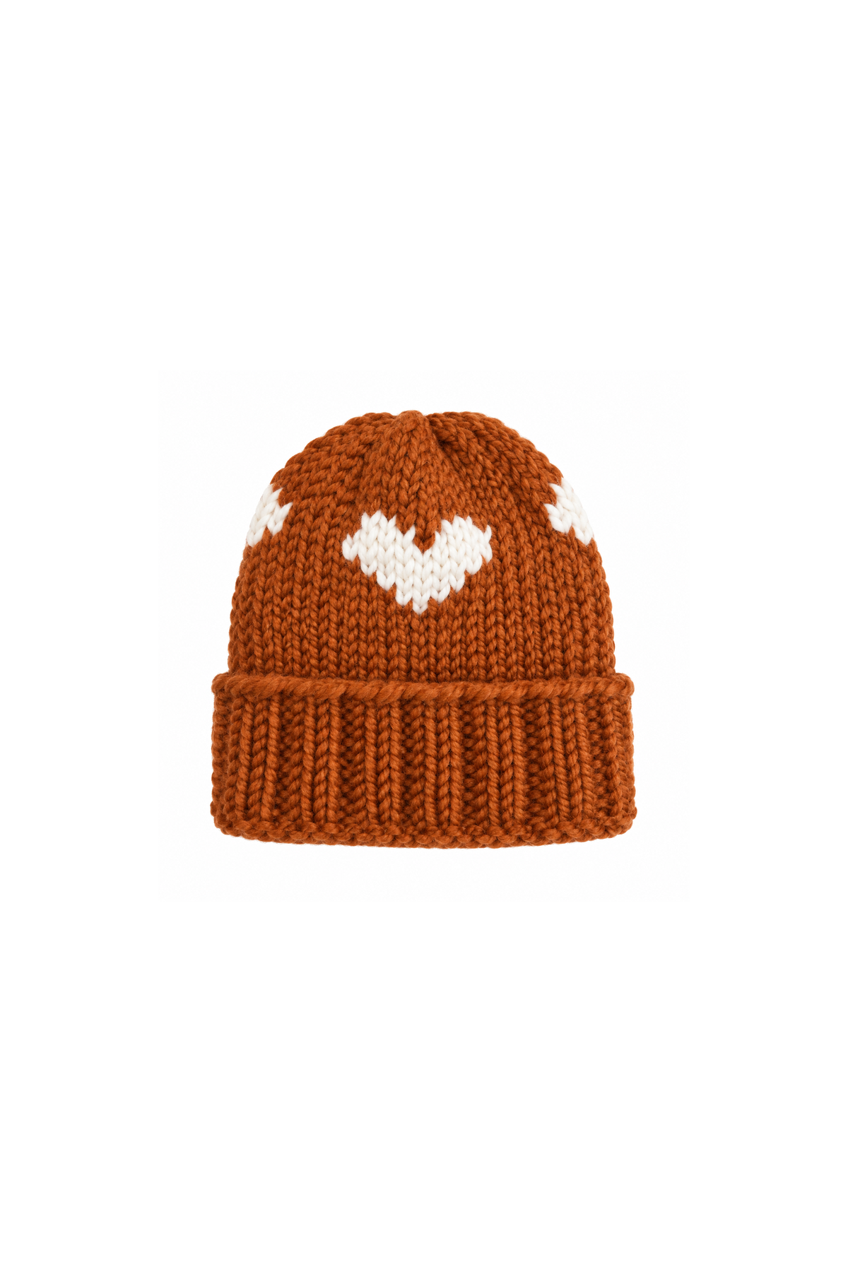 Hearts Ribbed Toque