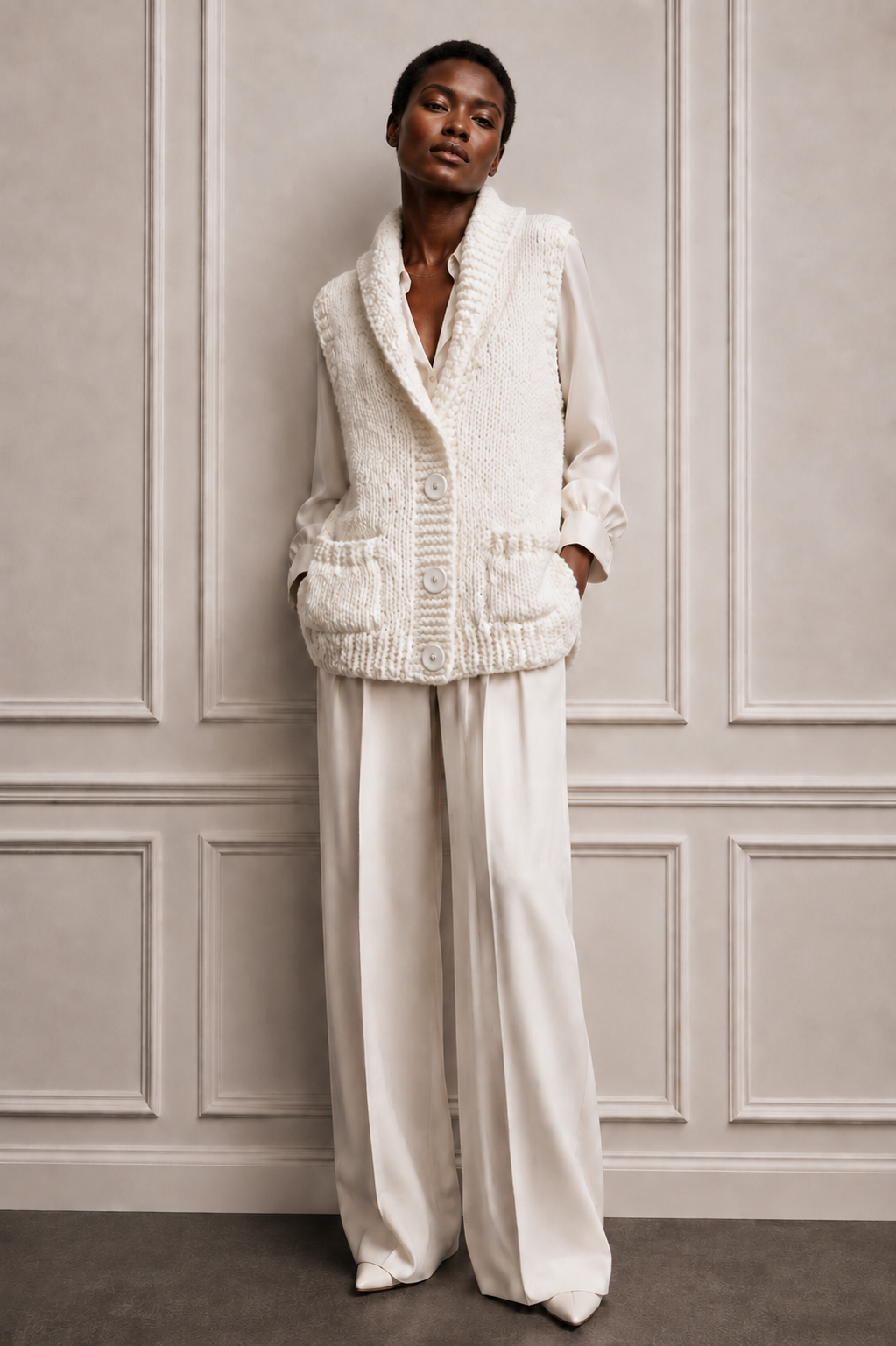 Cashmere Slub Vest
