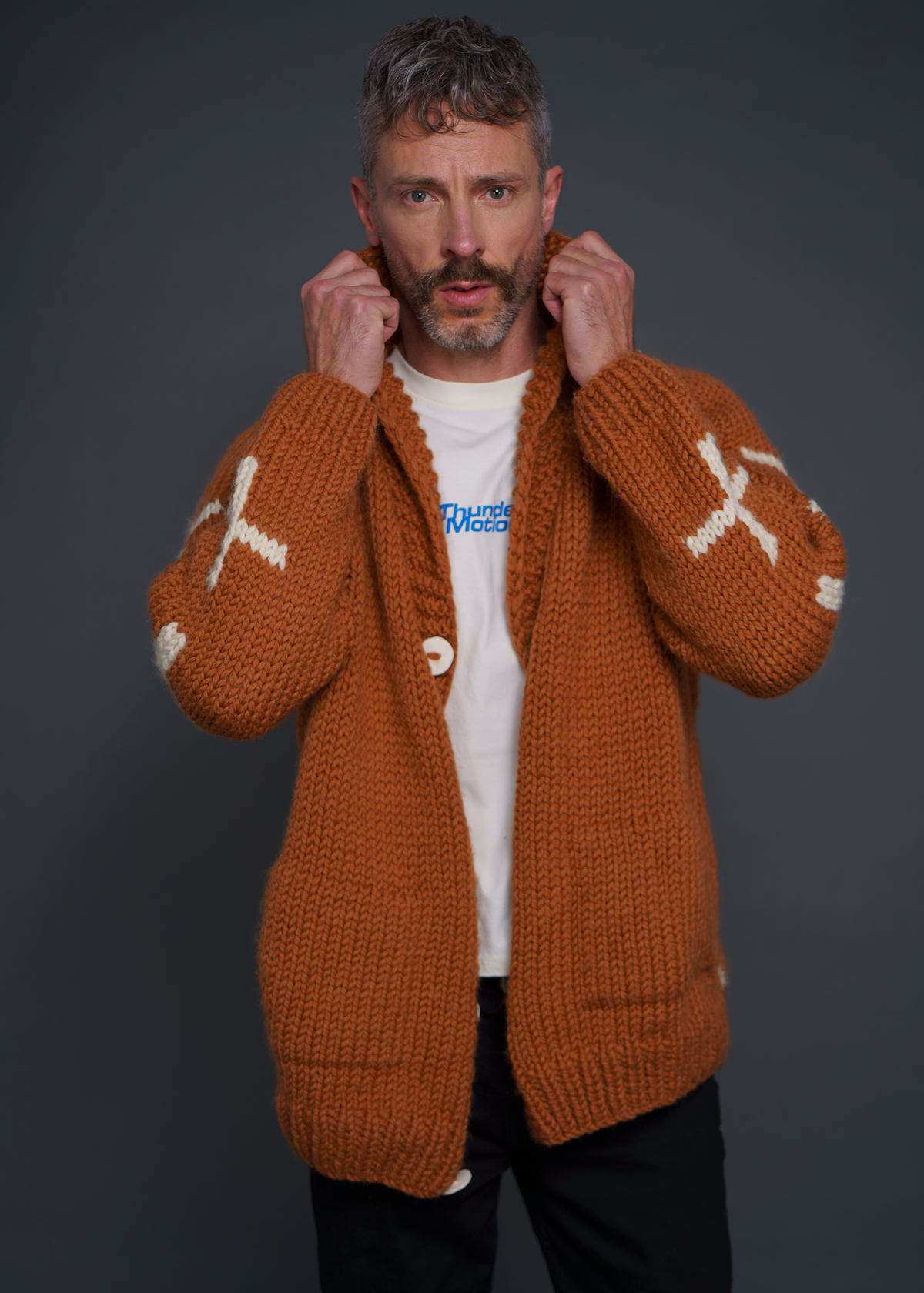 Men's Buffalo Skull Cardi