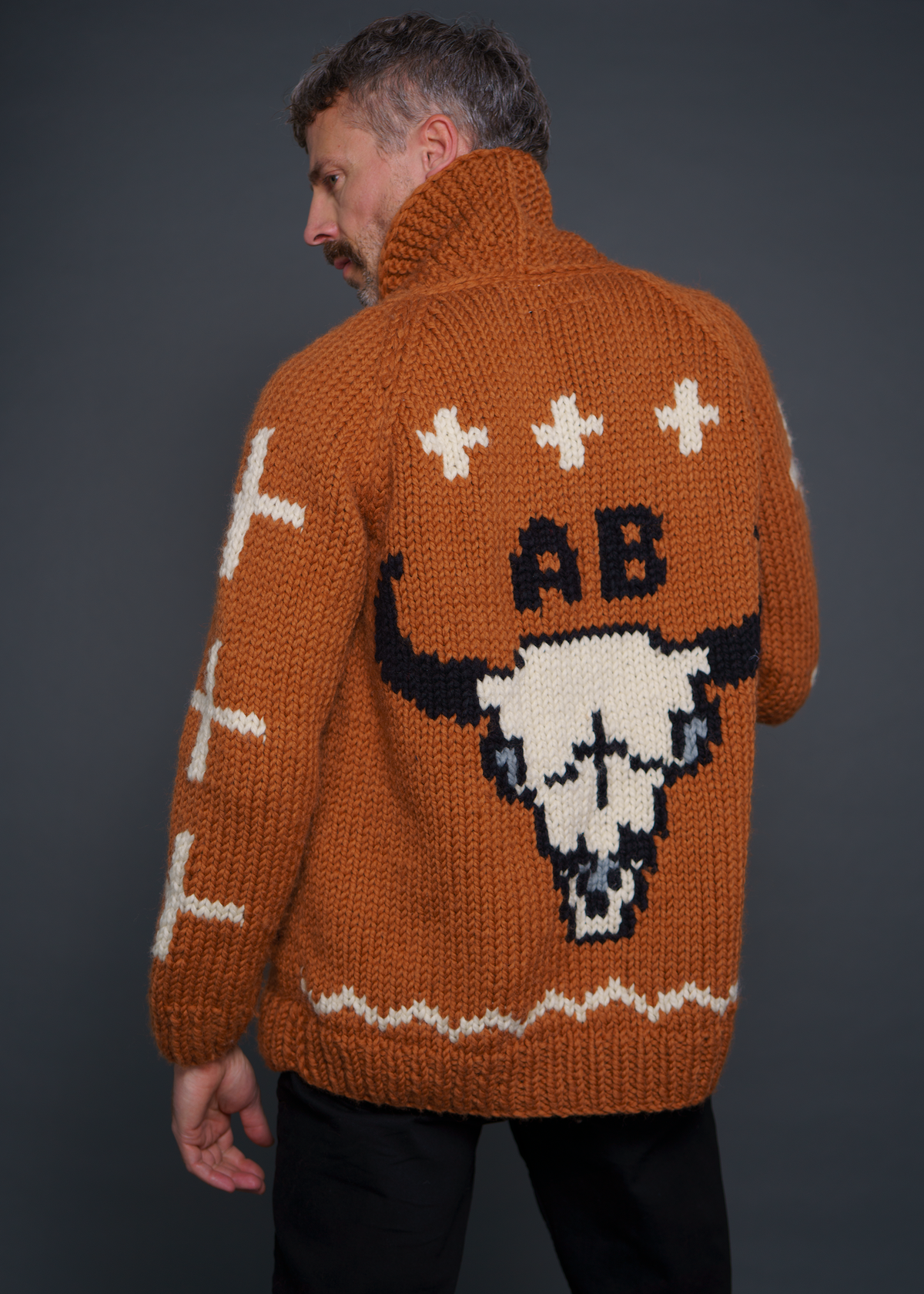 Men's Buffalo Skull Cardi