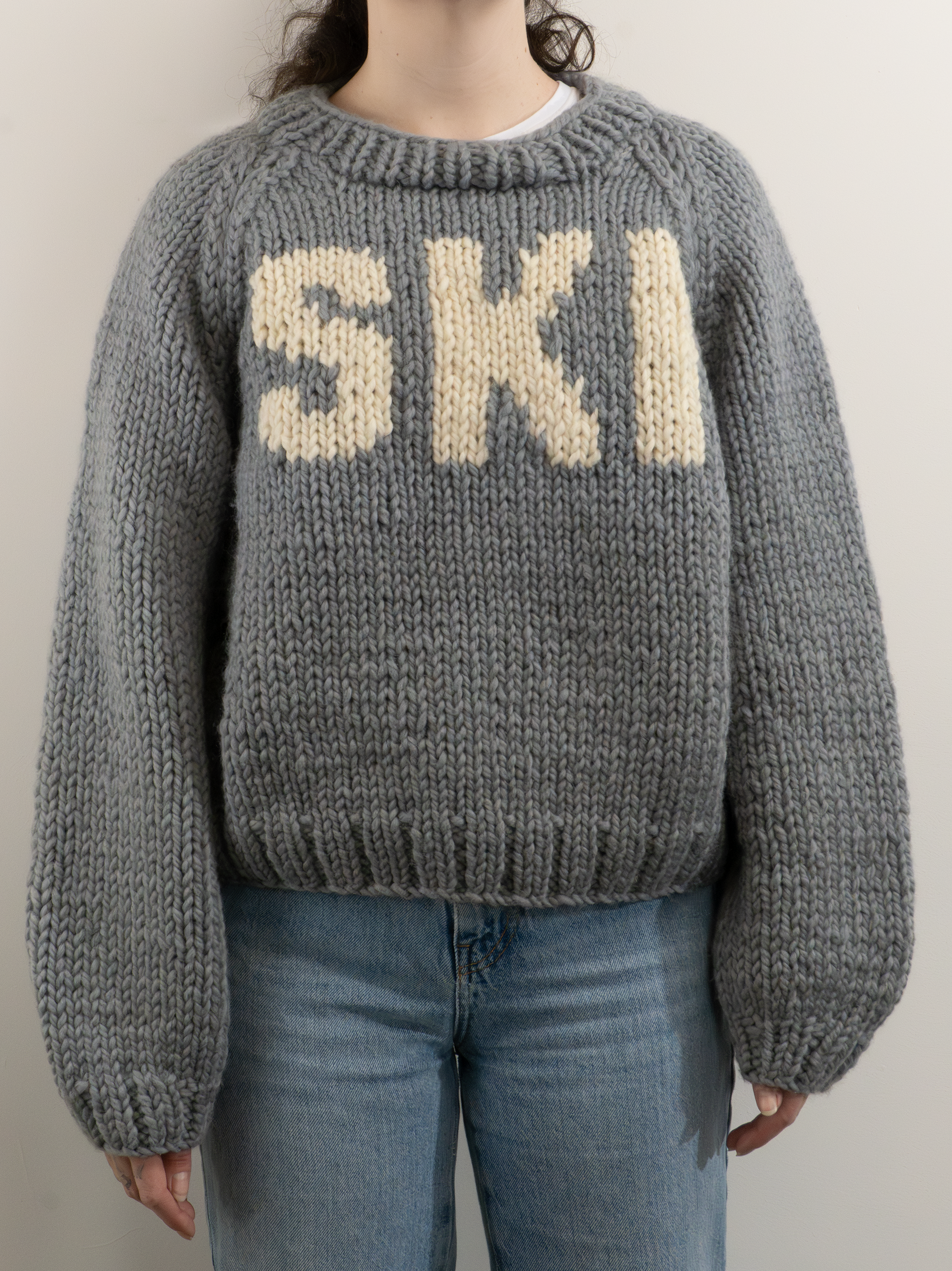 Ski Pullover (Knitters First) Oatmeal/Vanilla - Sample Sale 24