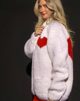 Raspberry Heart Cardi