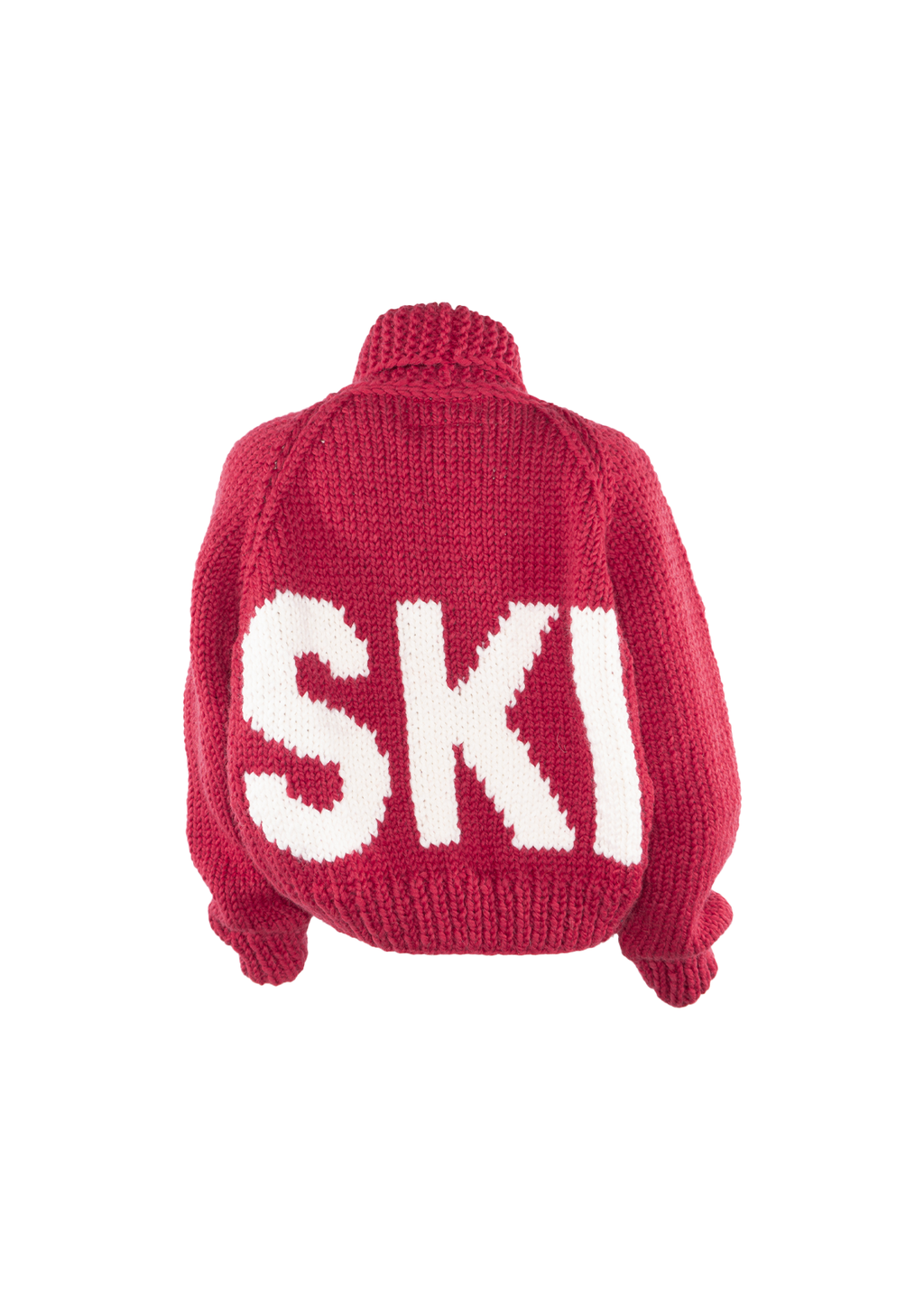 QOS Skier On Ski Lift Button Cardigan main image 1
