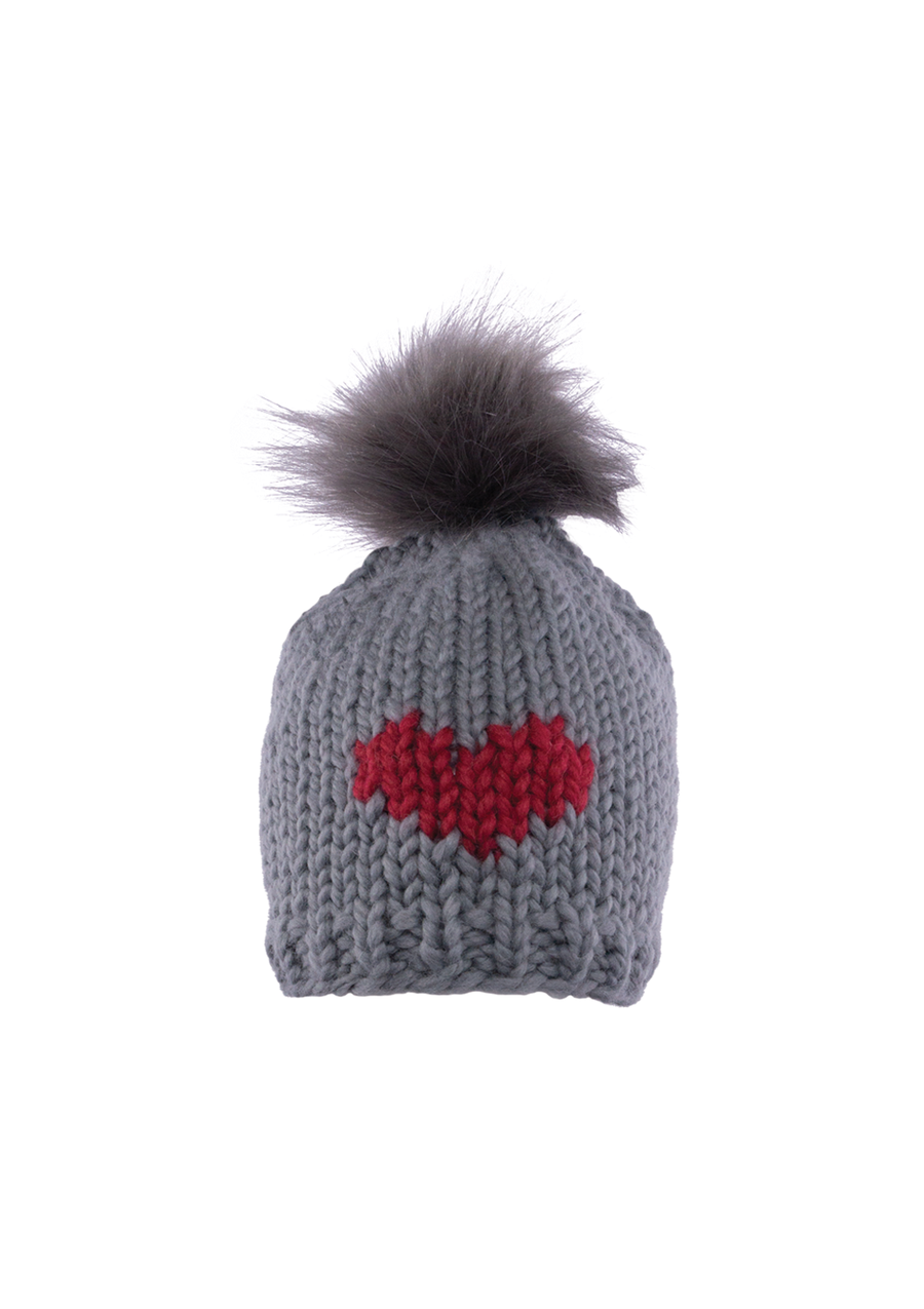 HEART Toque with Removable POM Fall 2022