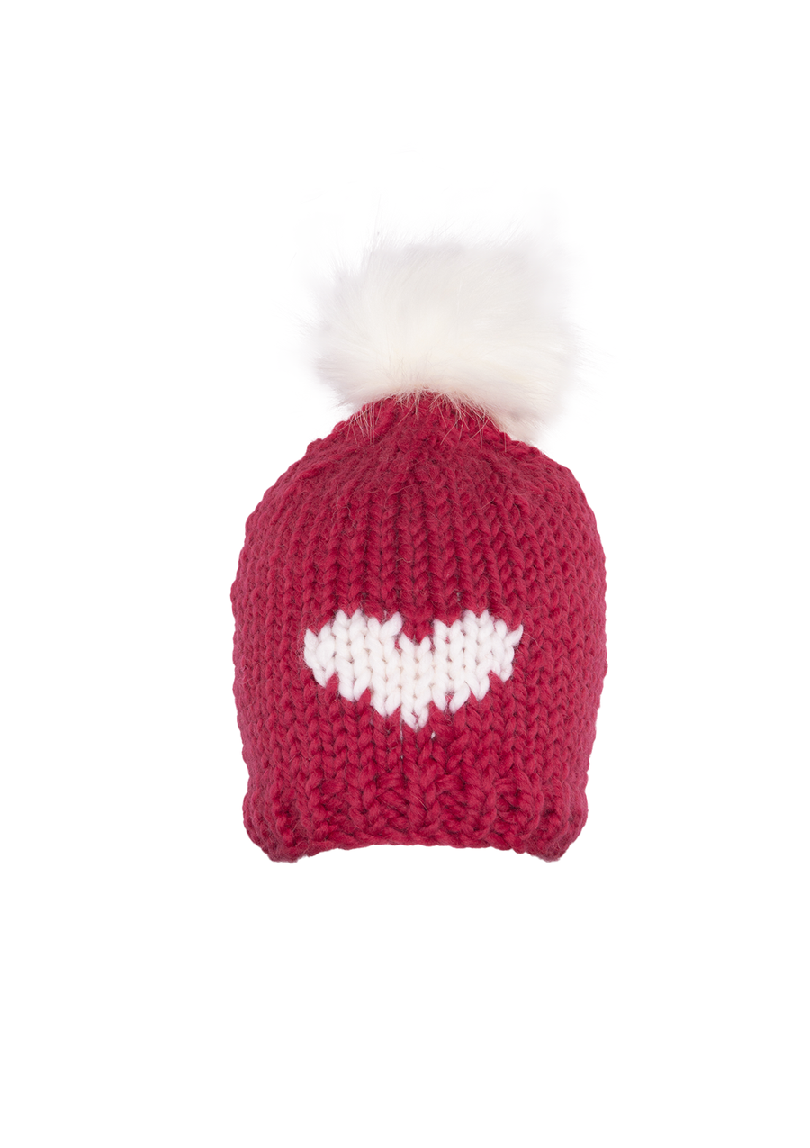 HEART Toque with Removable POM Fall 2022