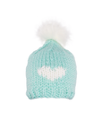 HEART Toque with Removable POM