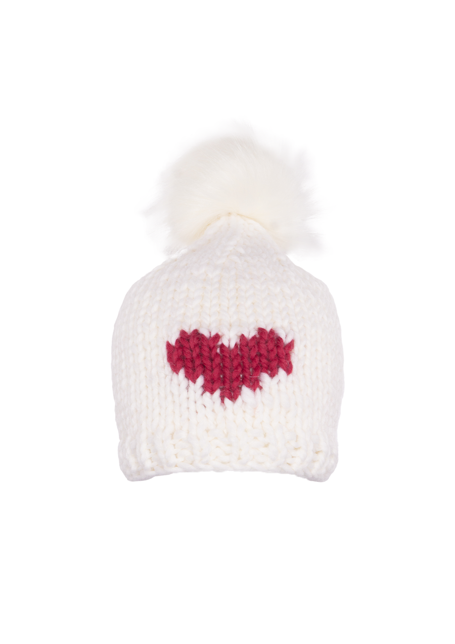 HEART Toque with Removable POM Fall 2022