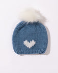 HEART Toque with removable POM