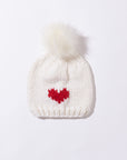 HEART Toque with removable POM