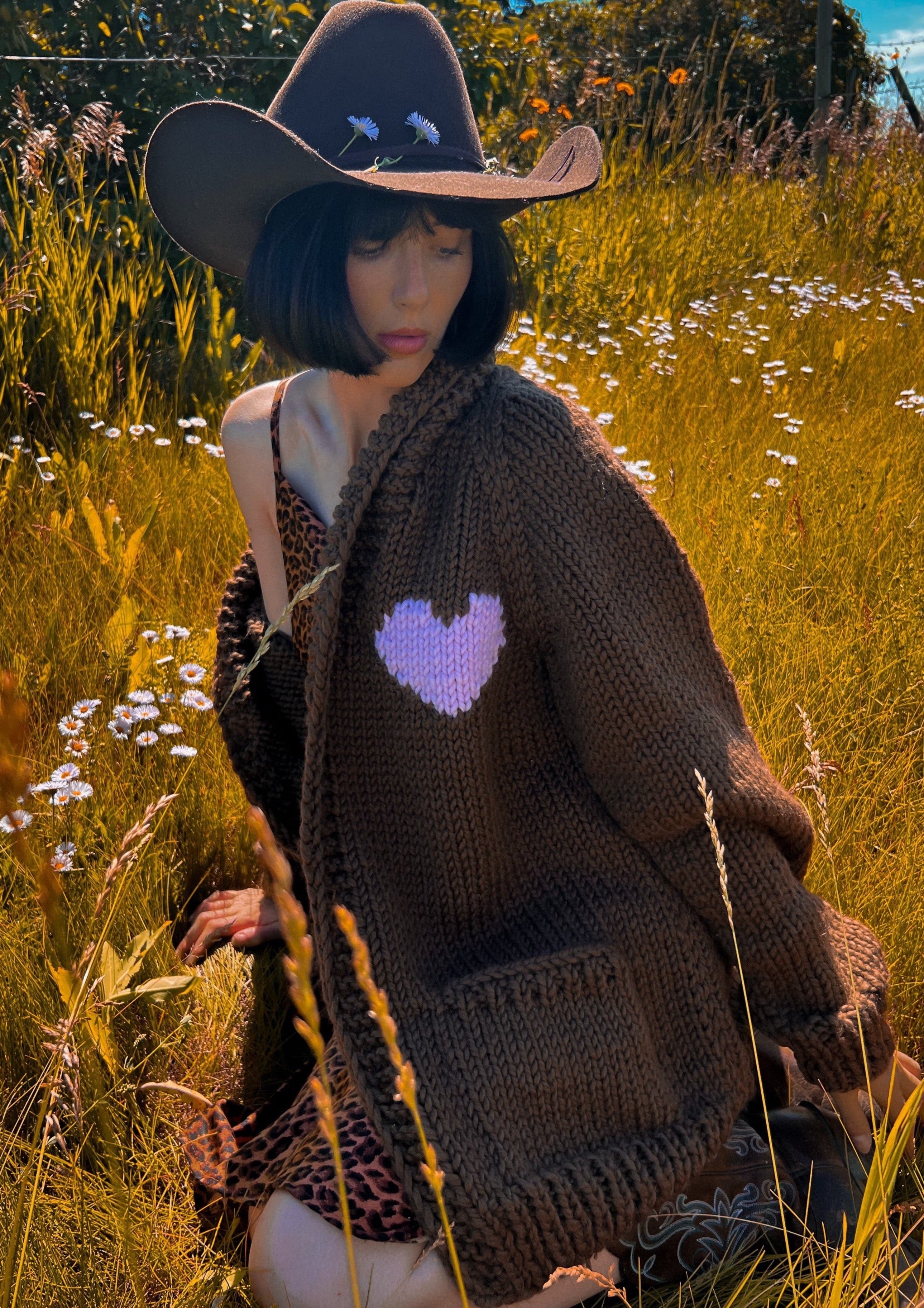 Classic Long Heart Cardi – GOGO Sweaters