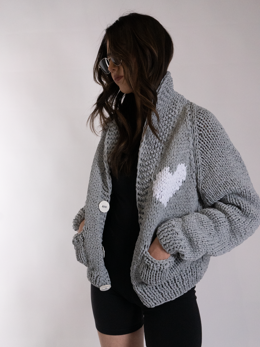 Jersey Classic Heart Cardi